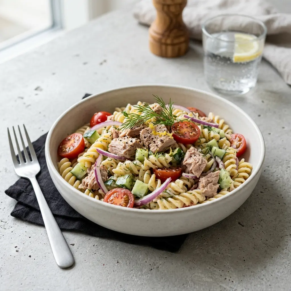 Fotografija recepta Hladna salata od testenine sa tunom kao sveže salate