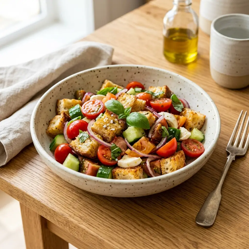 Fotografija recepta Panzanella kao pripremljenog domaćeg jela