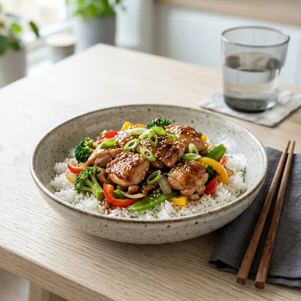 Fotografija recepta Piletina teriyaki kao pripremljenog domaćeg jela