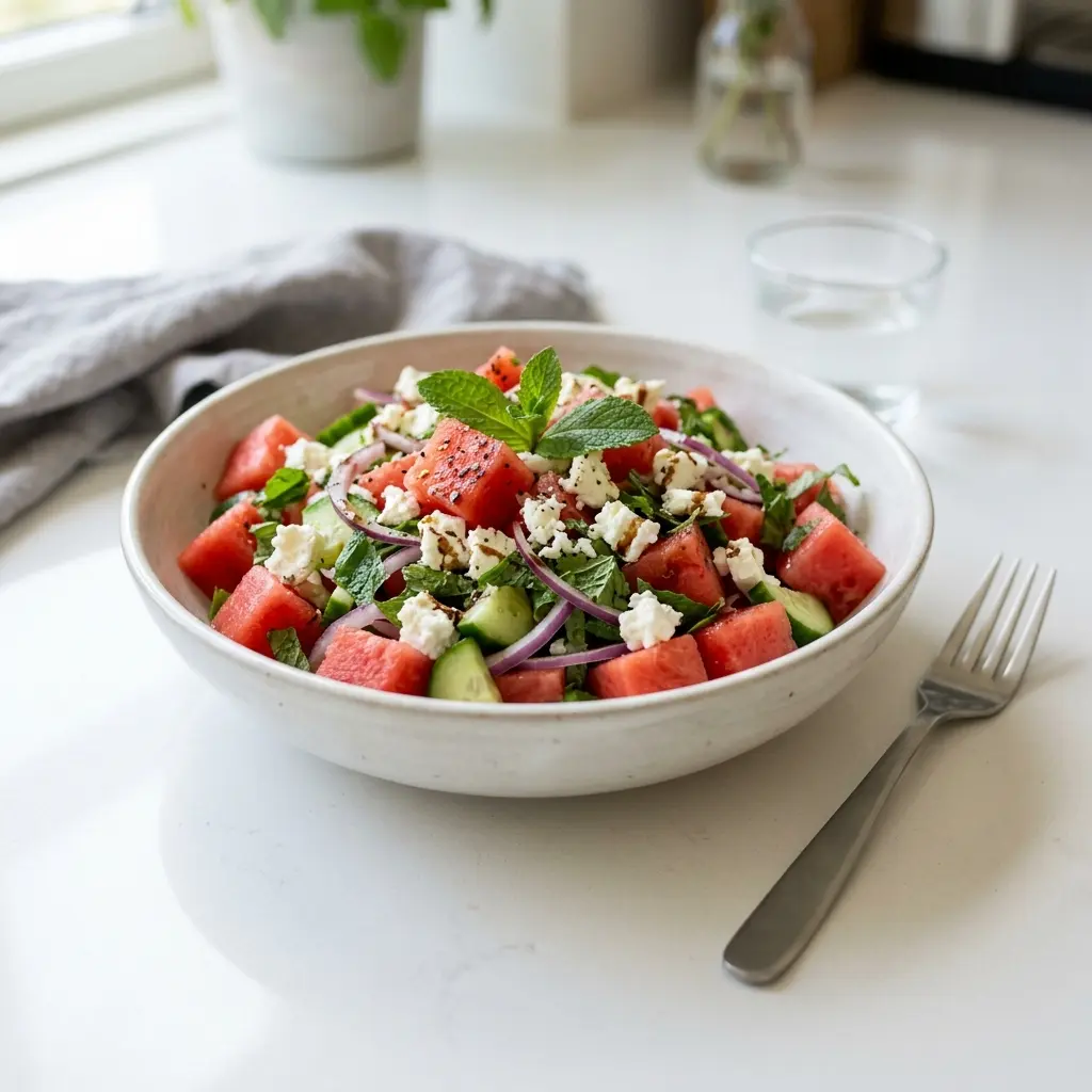 Fotografija recepta Salata od lubenice kao sveže salate
