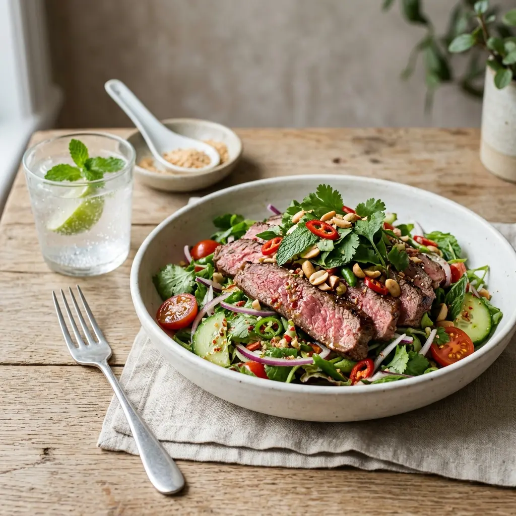 Fotografija recepta Tajlandska salata sa govedinom kao sveže salate